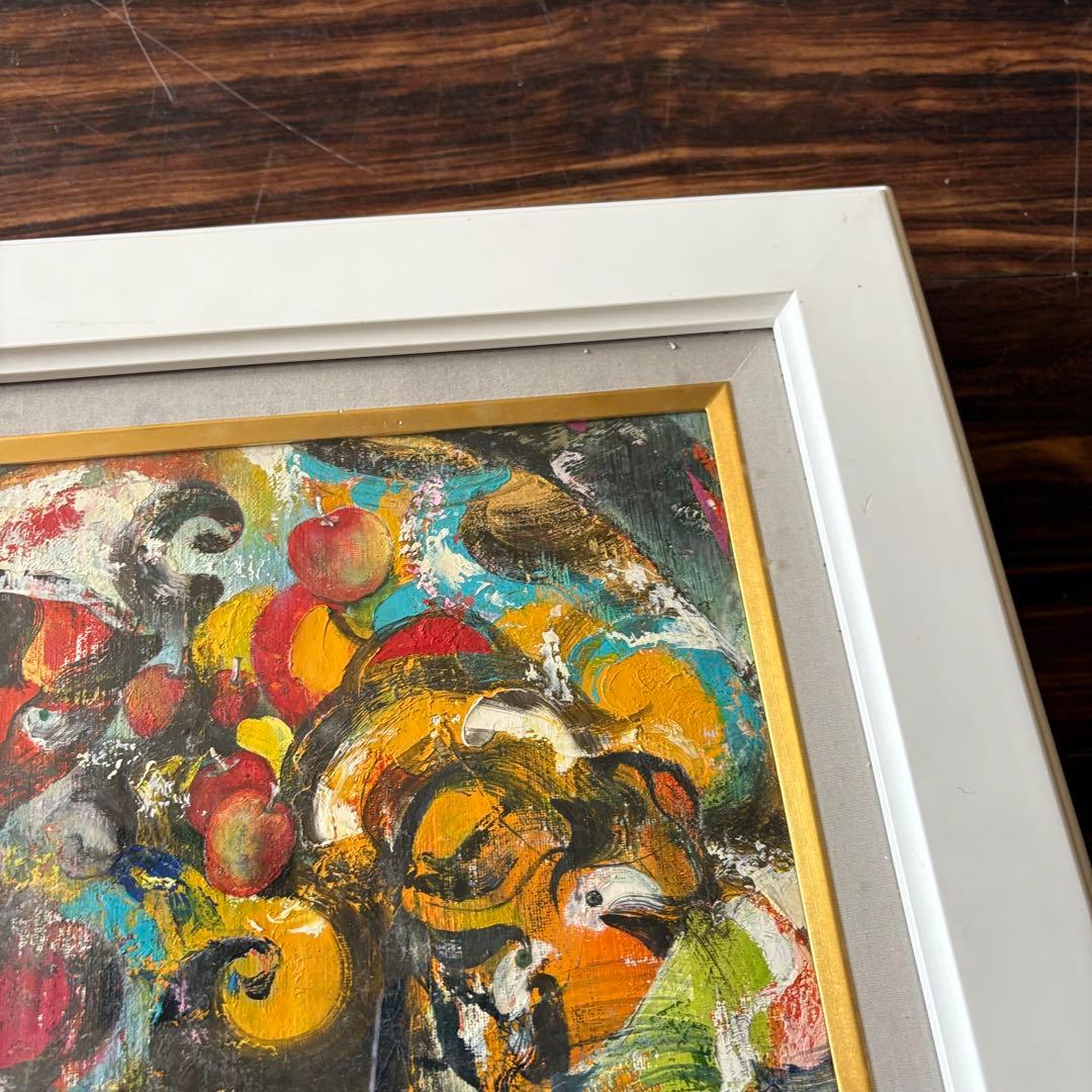 山田幸見「ねぷた勇士」油彩 F4 額装 一枚の繪取扱 油絵 油画 絵画 B