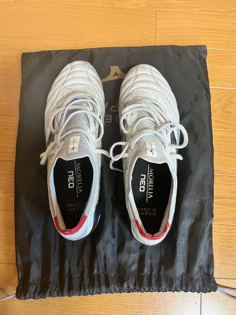 Mizuno MORELIA NEO ホワイト/レッド 日本製