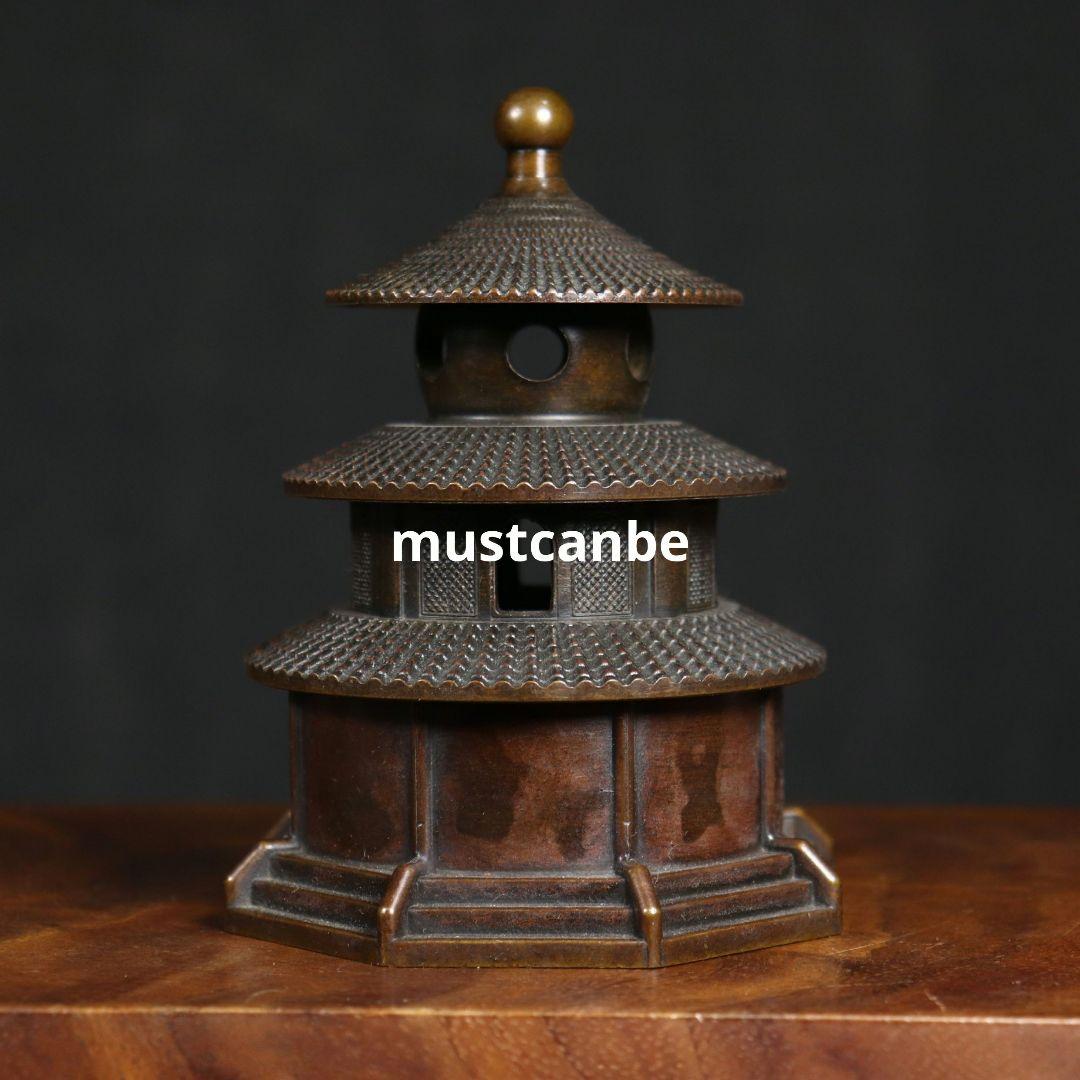銅器 天壇香炉 室内檀香盤 香炉 香道具 装飾品 工芸品 置物