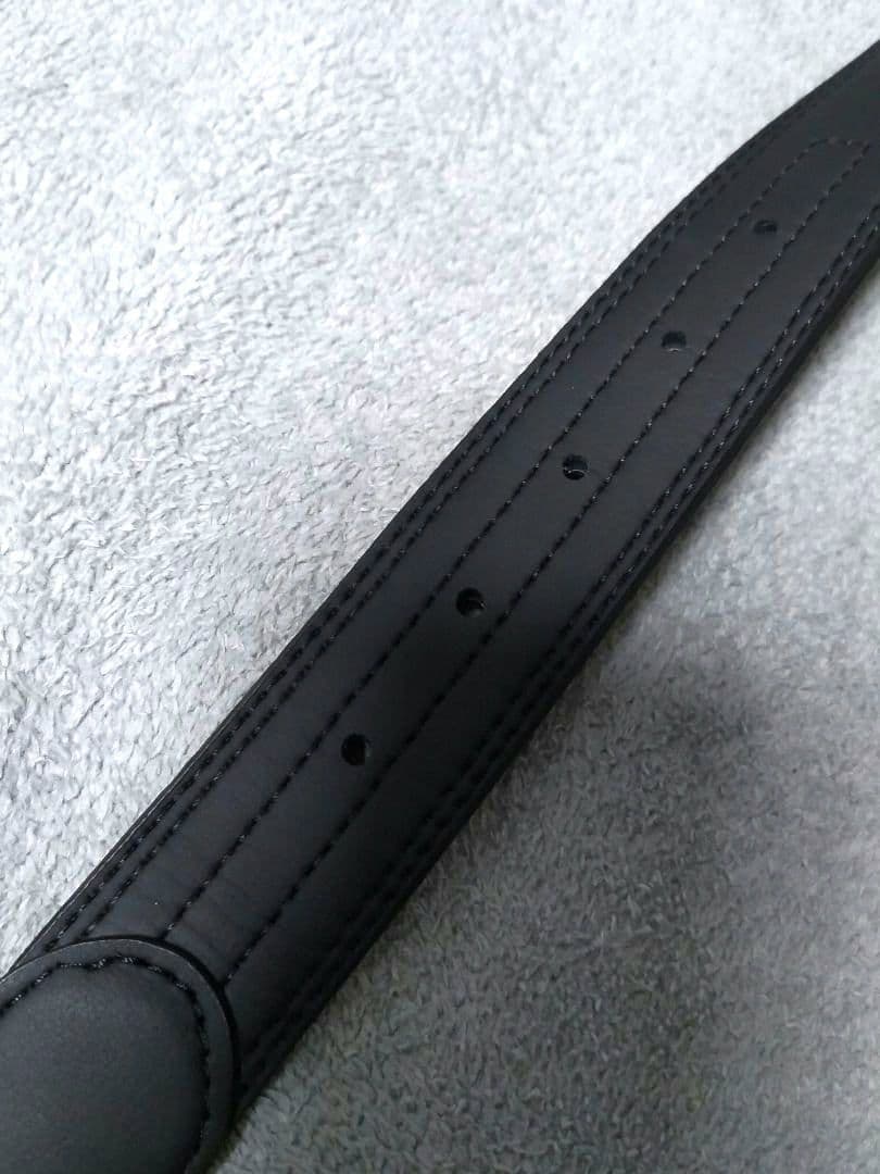 ムータマリン ゴルフ パンチングレザー　ベルト　マットブラック