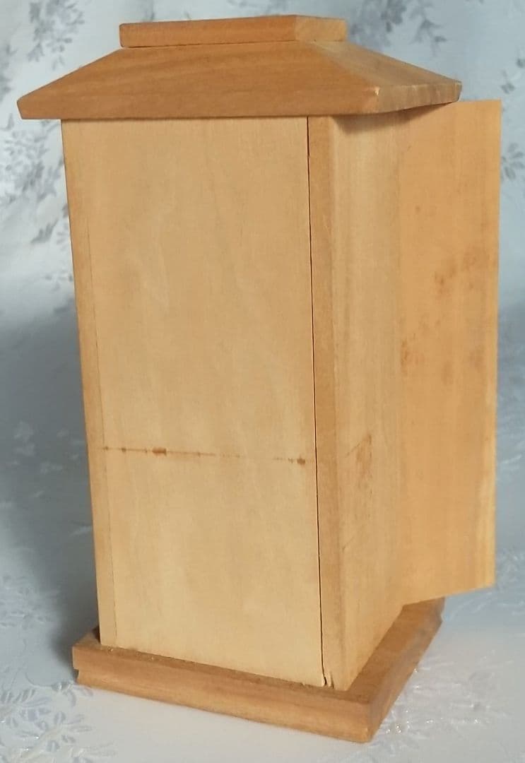 地蔵菩薩立像【極小】#399 厨子入り ◆白檀 木彫 仏像