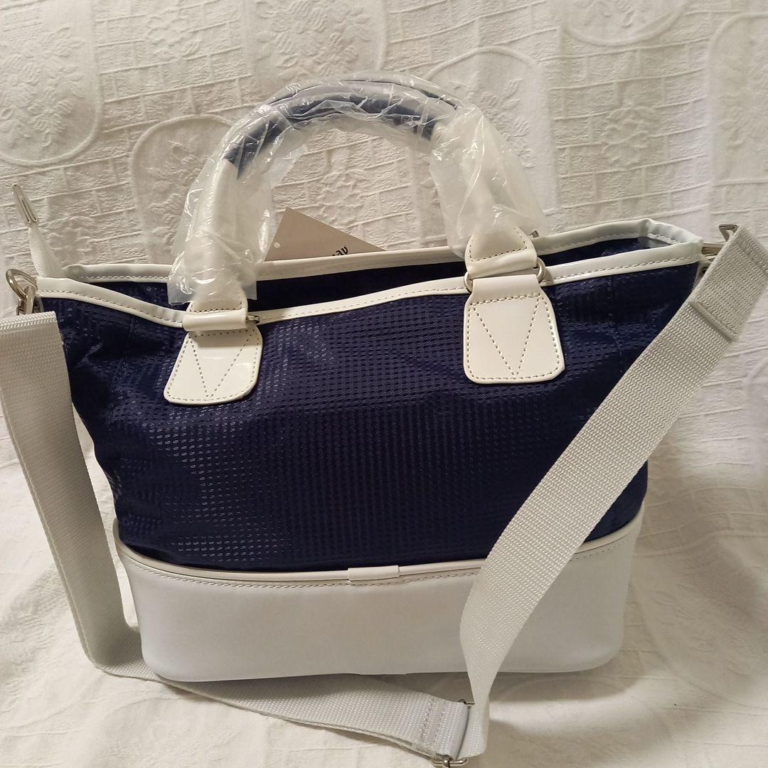 新品　未使用　Callaway ゴルフ小型バッグ ネイビー/ホワイト
