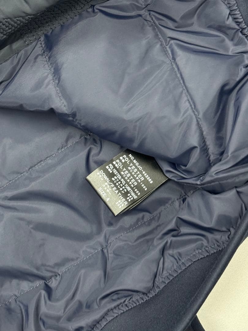 新品　MUTA 高密度タフタ　キルティング　ネイビー ベストとパンツセット