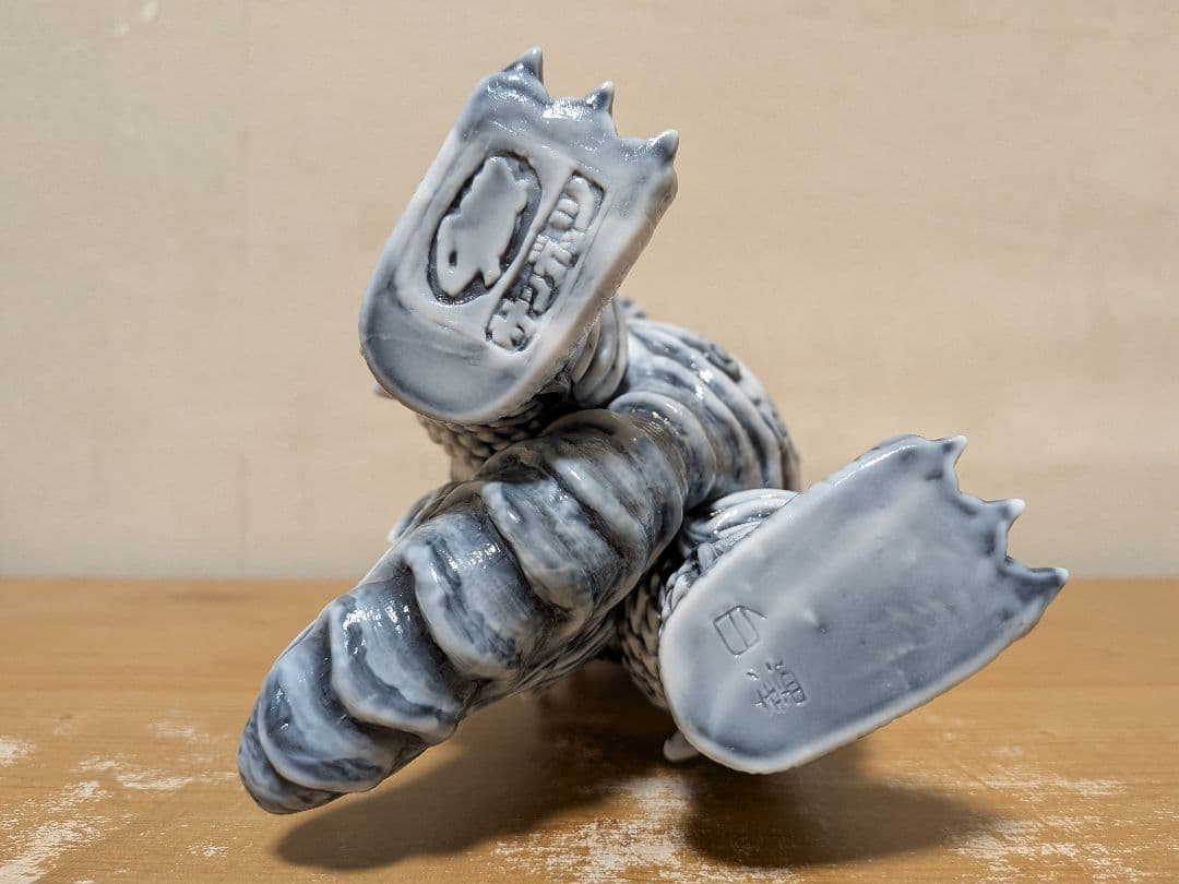 サンガッツ本舗 白澤 大理石マーブル成型 ソフビ