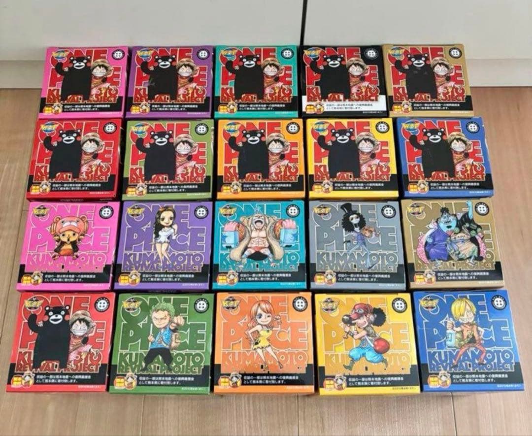 ワンピース 熊本復興プロジェクト　銅像ワーコレ　コレクタブル　20種フルコンプ