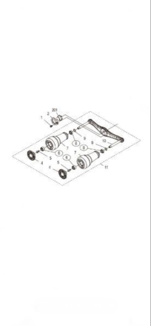 【実釣未使用】23カルカッタコンクエストMD401LH 純正ハンドル組