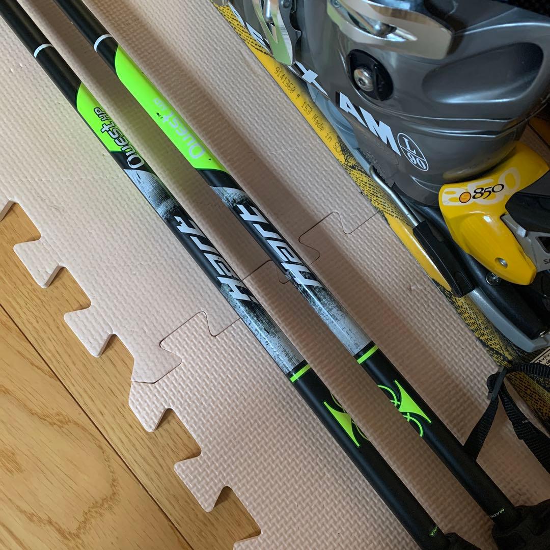 ELANスキー3点セット スキーブーツREXXAM ポール ストックHART