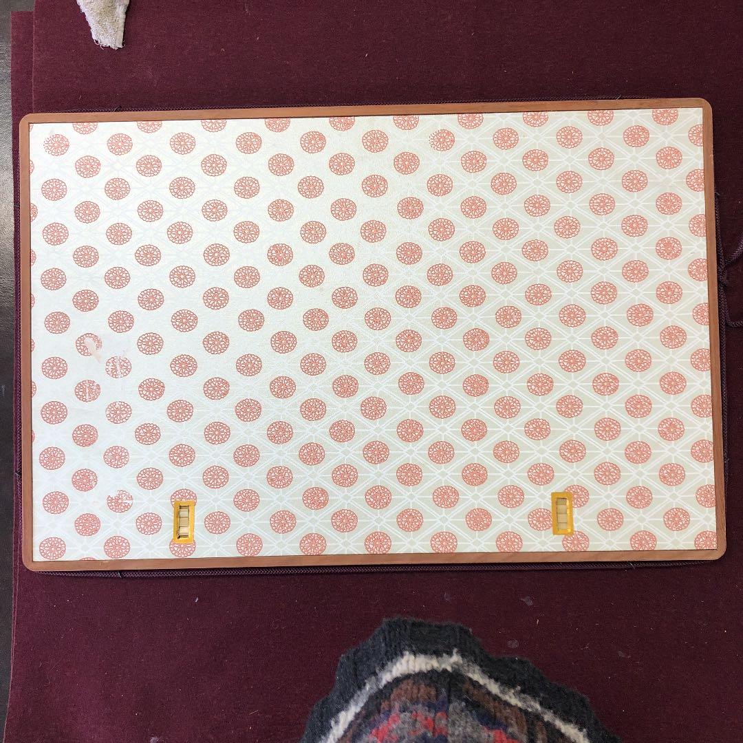 木版画　源氏物語　栗拾い　扇面古写経の複製