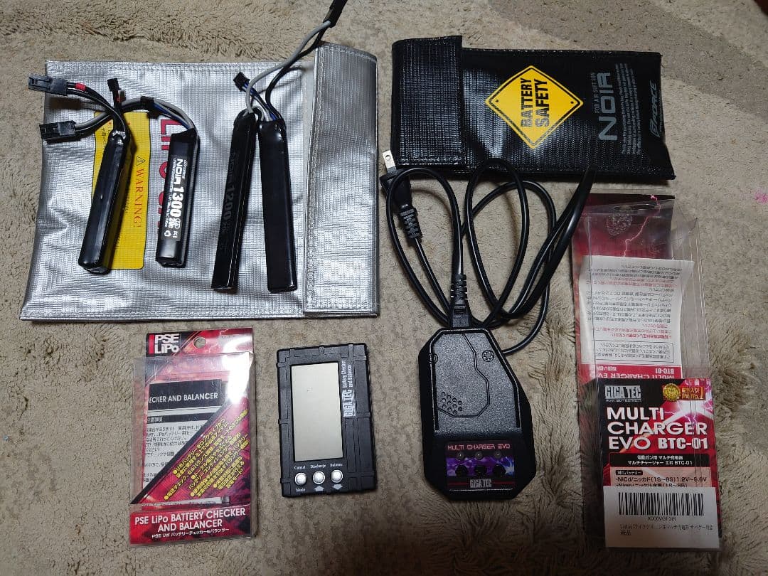 リポバッテリー 充電器 バッテリーチェッカーセット ライラクス