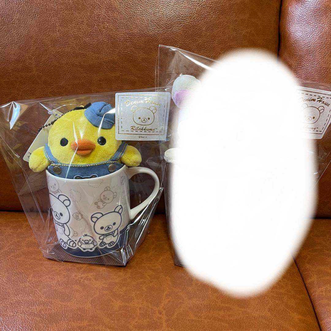 【デニムハウス倉敷限定】ぶらさげぬいぐるみ キイロイトリ➕リラックママグカップ