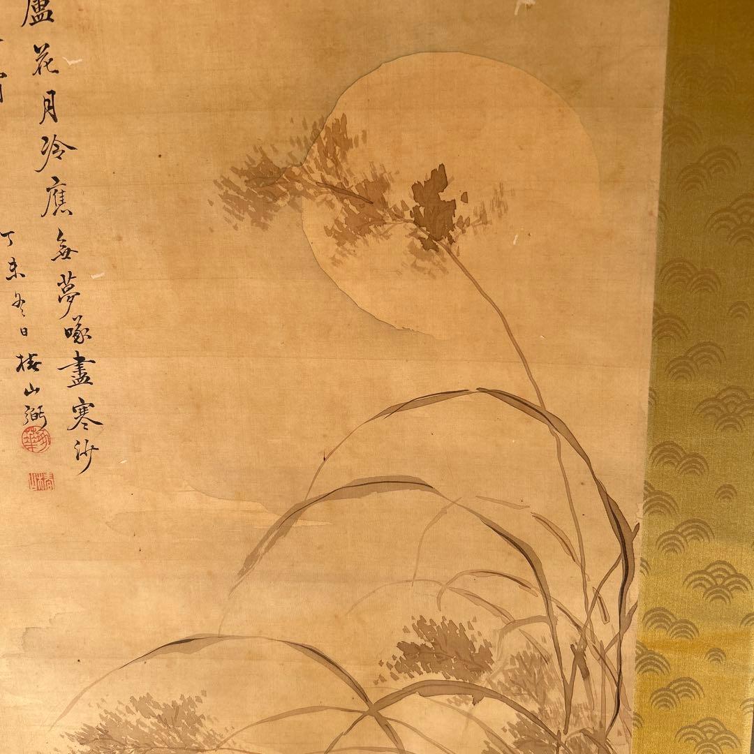 日本画掛軸　椿椿山