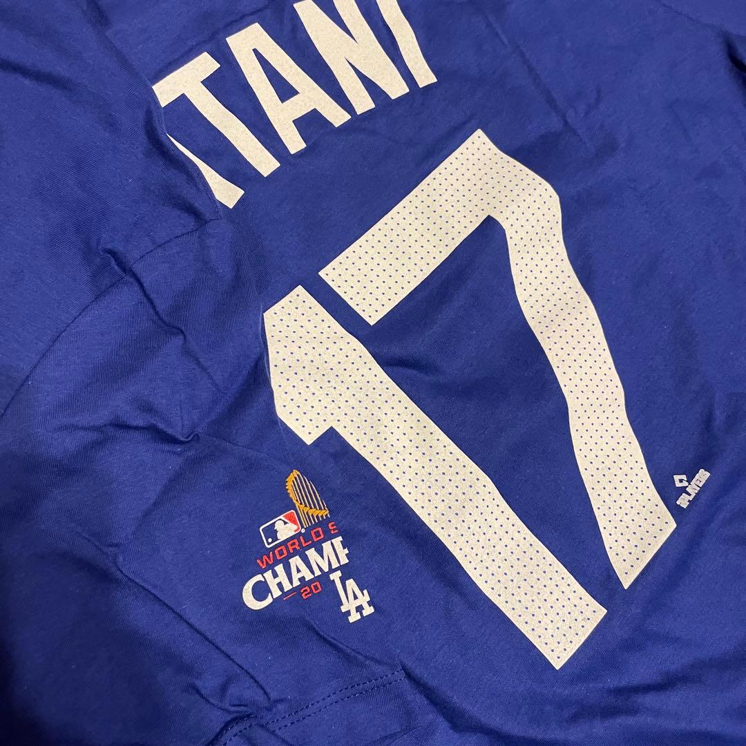 【海外限定】希少 大谷翔平 ドジャース 優勝ロゴ入り限定Tee 激レア品