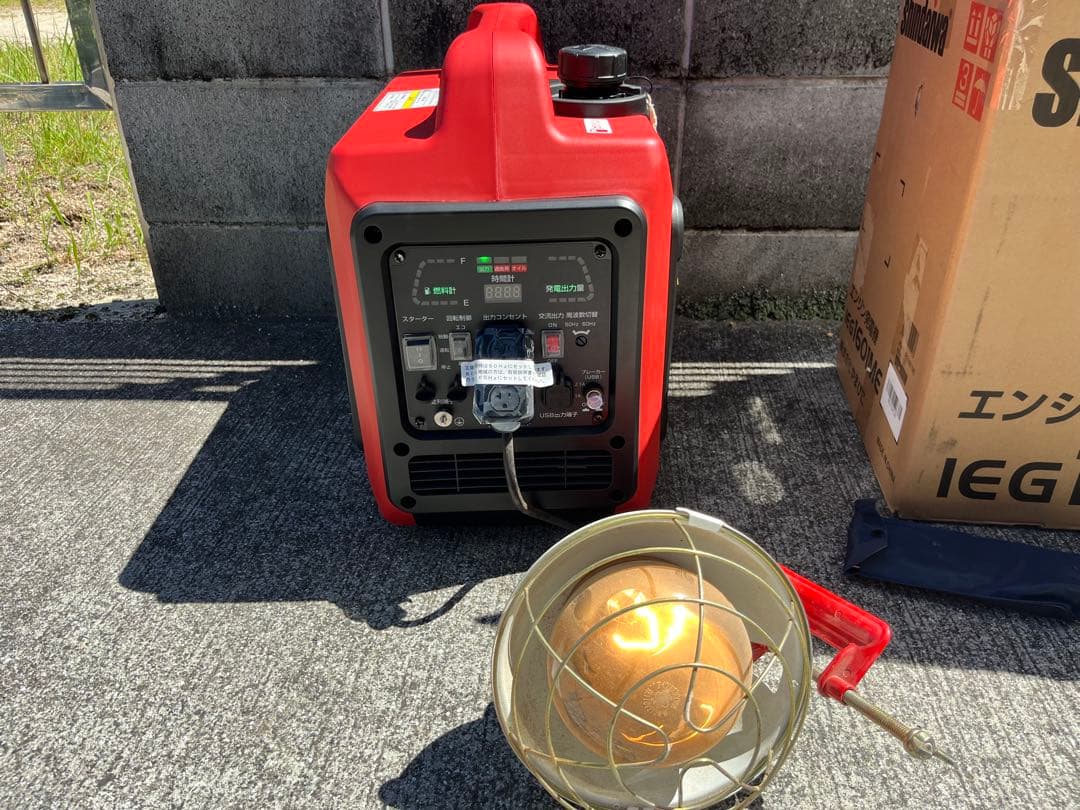新品未使用　shindaiwa 新ダイワ　IEG1601ME エンジン発電機