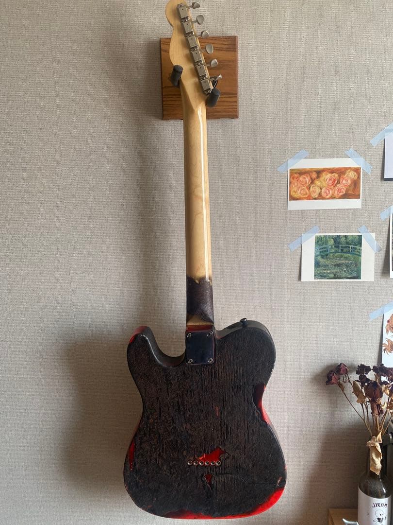 テレキャスター 赤 ラッカー塗装