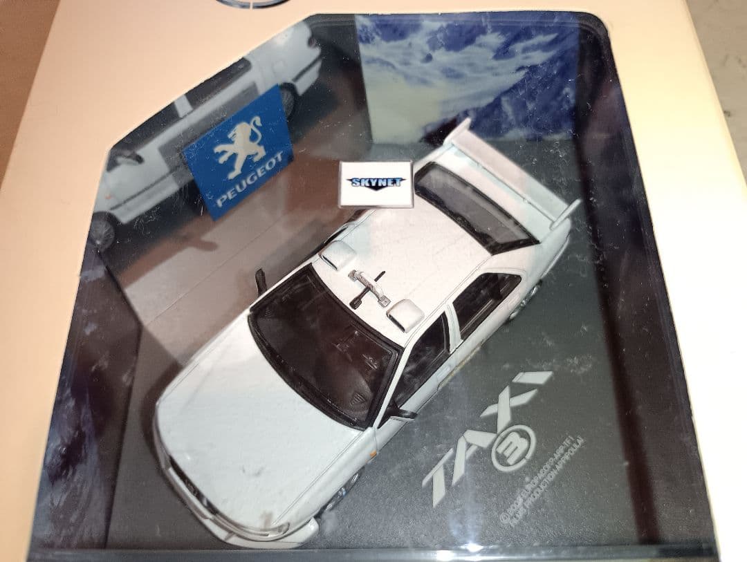 1/43 taxi 3 プジョー 406 スカイネット ミニカー アオシマ