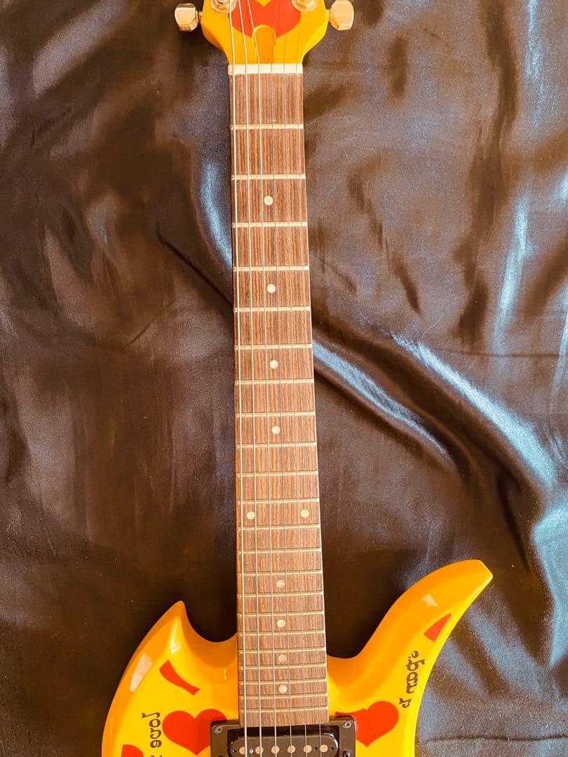 美品★BURNY Fernandes hide イエローハートJr. ミニギター