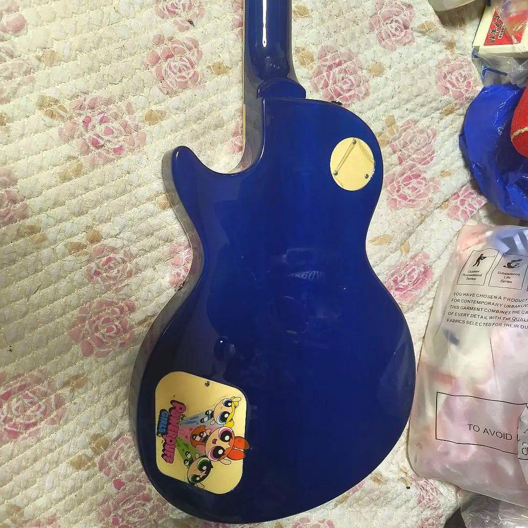 お*ら様 ☆Gibs〇n Les Paul Standard ブルーcopymo