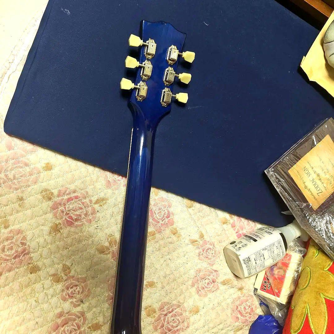 お*ら様 ☆Gibs〇n Les Paul Standard ブルーcopymo