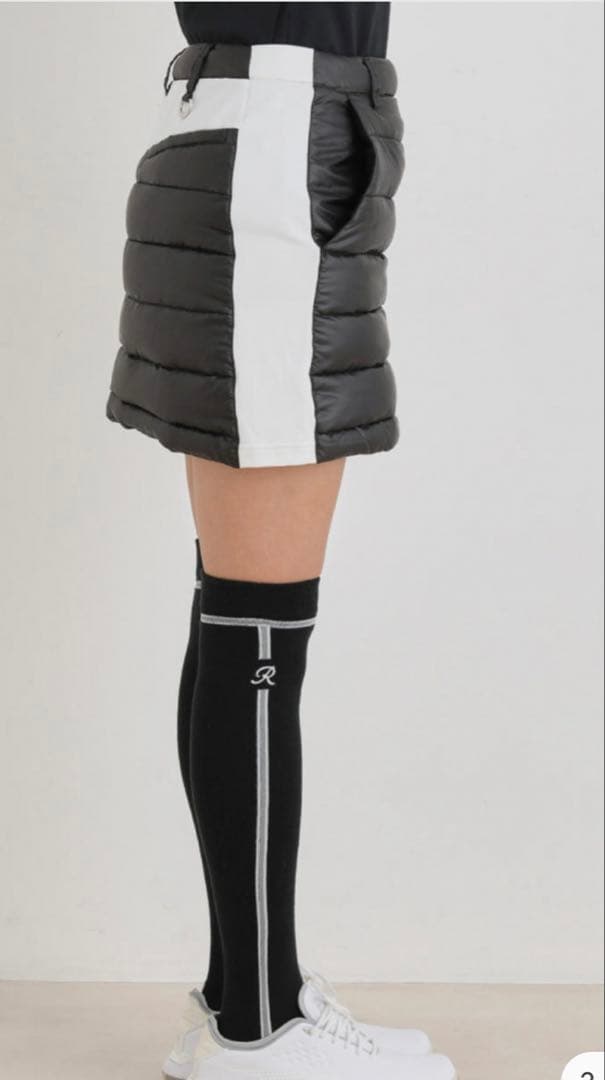 値下げ　新品タグ付き　JUN & ROPE ダウンスカート ブラック M