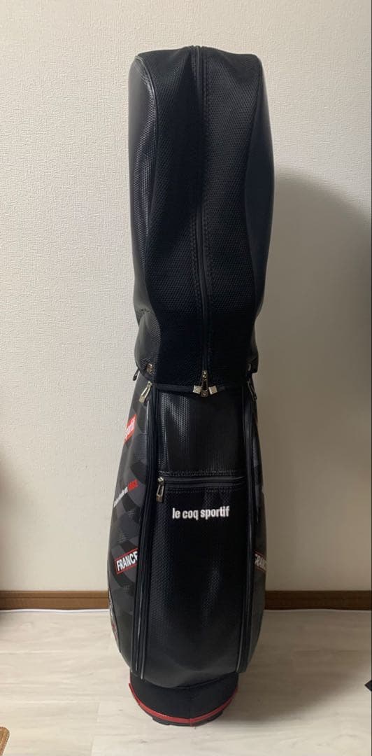 le coq sportif キャディバッグ 黒赤
