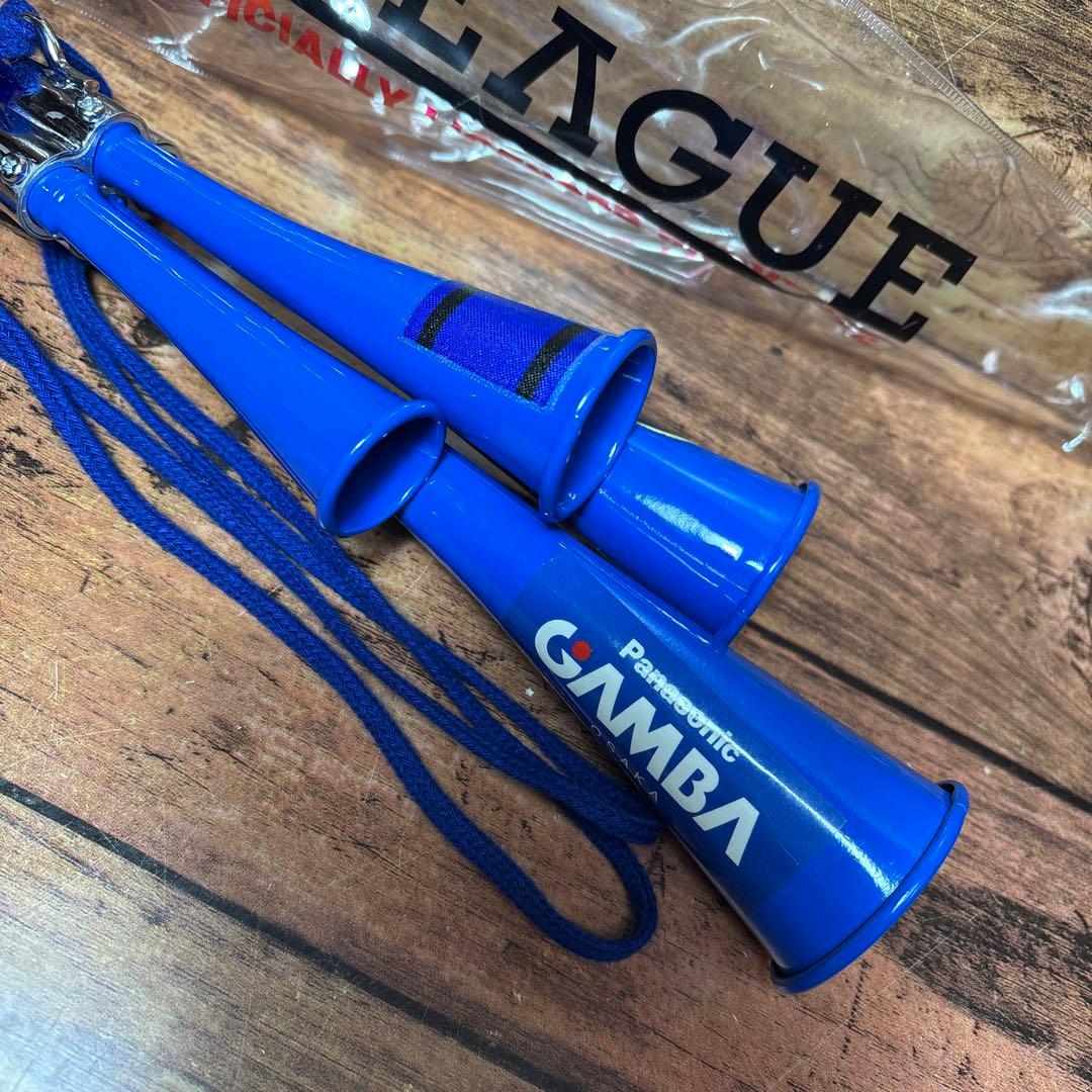 パナソニック ガンバ大阪 金属製4連チアホーン ブブゼラ jリーグ 応援 グッズ