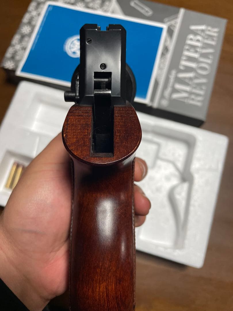 マルシンマテバリボルバー　Xカートリッジ仕様　木製グリップ仕様