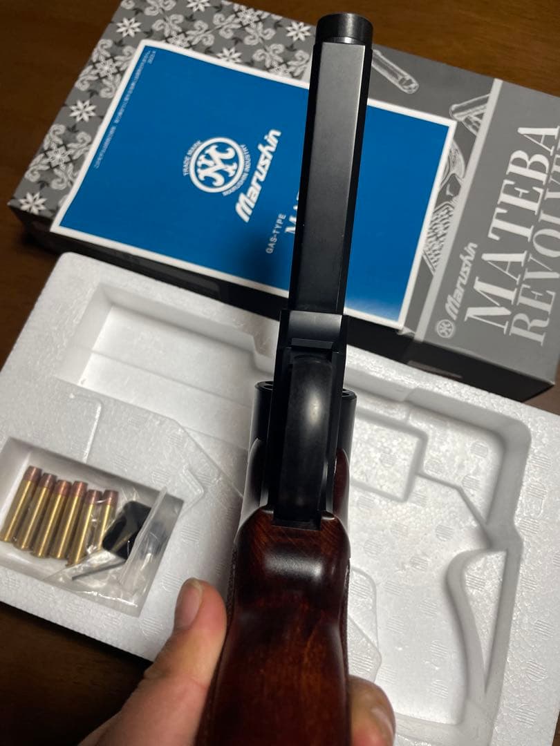 マルシンマテバリボルバー　Xカートリッジ仕様　木製グリップ仕様