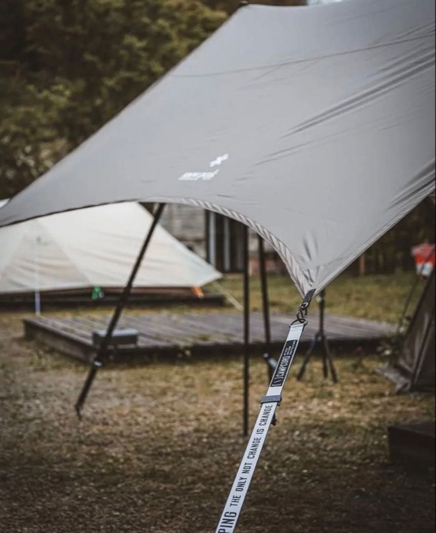 CAMPCORD 機能ガイロープ　台湾ガレージ　アーミーグリーン　４本2セット