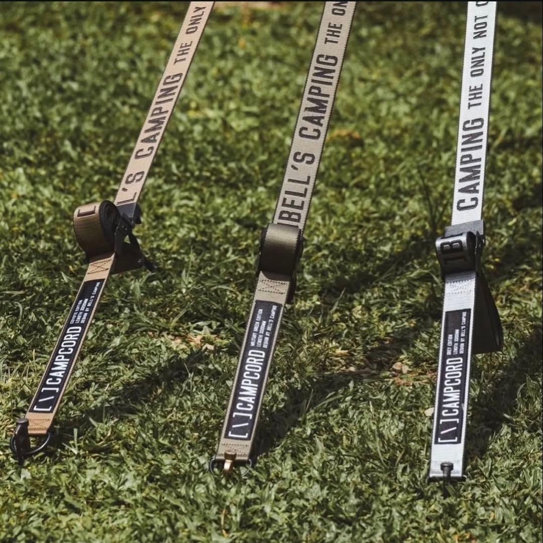 CAMPCORD 機能ガイロープ　台湾ガレージ　アーミーグリーン　４本2セット