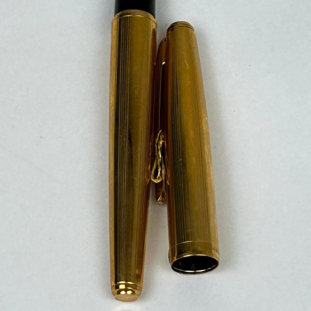 PLATINUM プラチナ 万年筆 金張り 14KGF 18K　細字