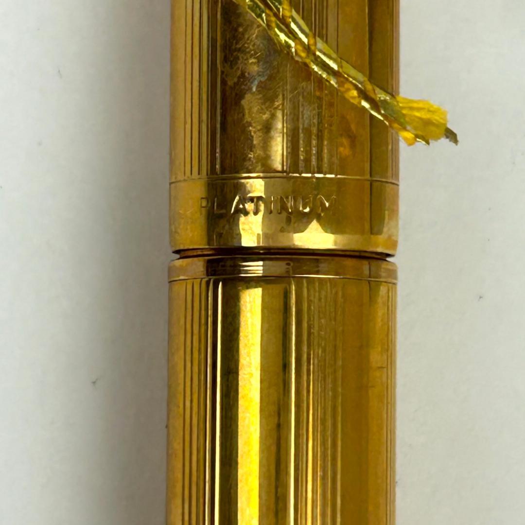 PLATINUM プラチナ 万年筆 金張り 14KGF 18K　細字