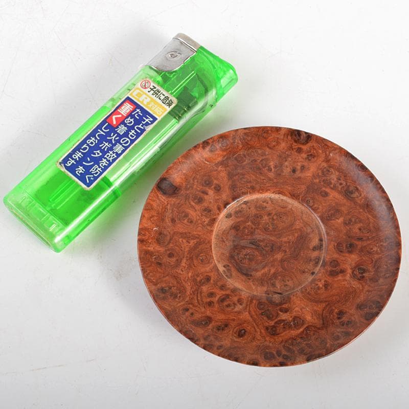 中国　花梨葡萄木瘤木　茶托　五客　煎茶道具　M　R6739E