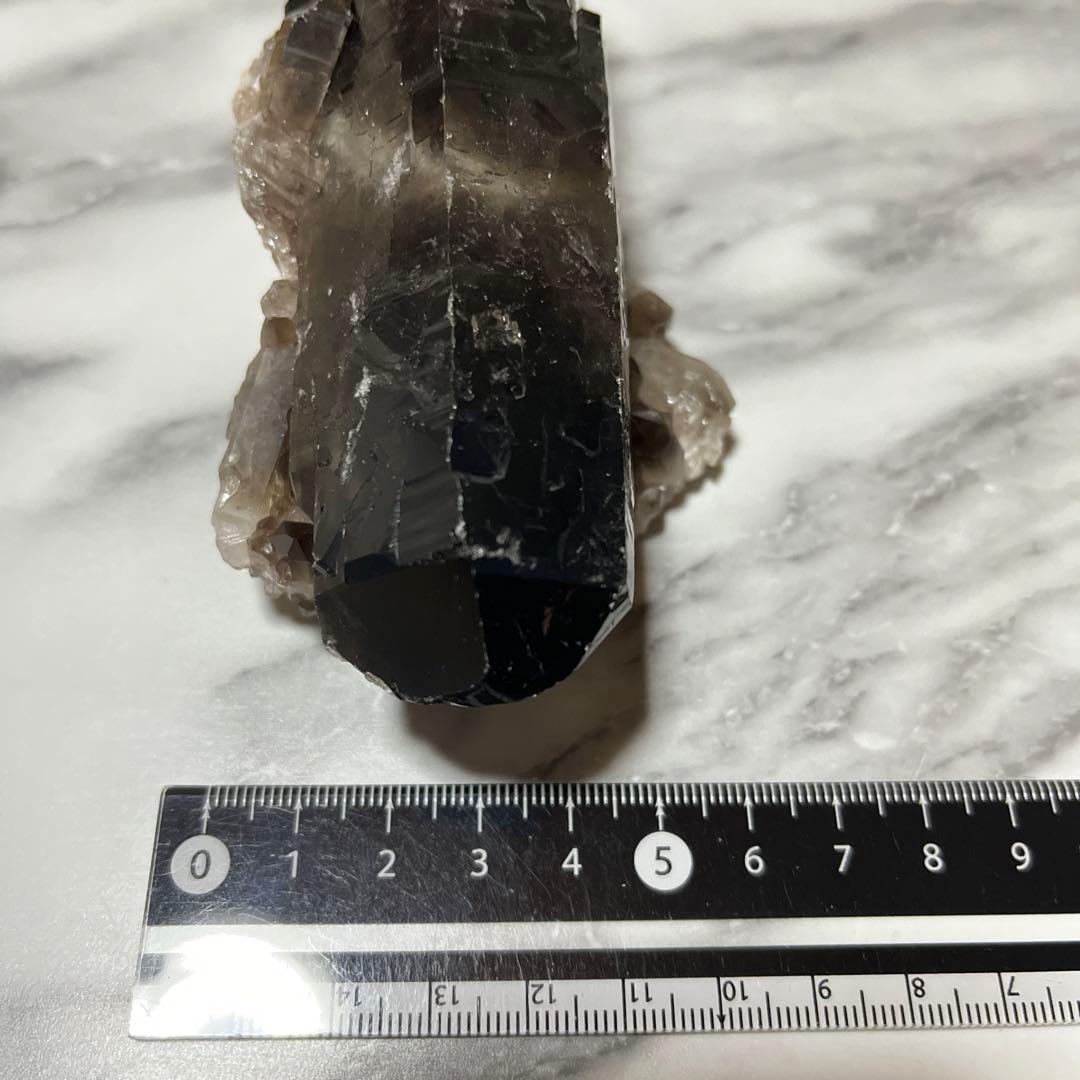 ブラジル産 モリオン(カンゴーム) ダブルポイント クラスター原石