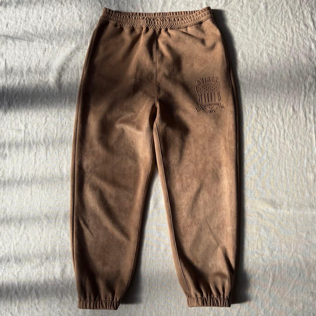 AVIREX フェイクスウェード セットアップ ジャージ ベロア ベージュ