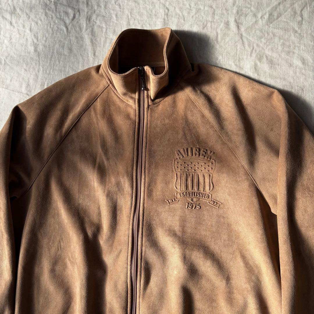 AVIREX フェイクスウェード セットアップ ジャージ ベロア ベージュ