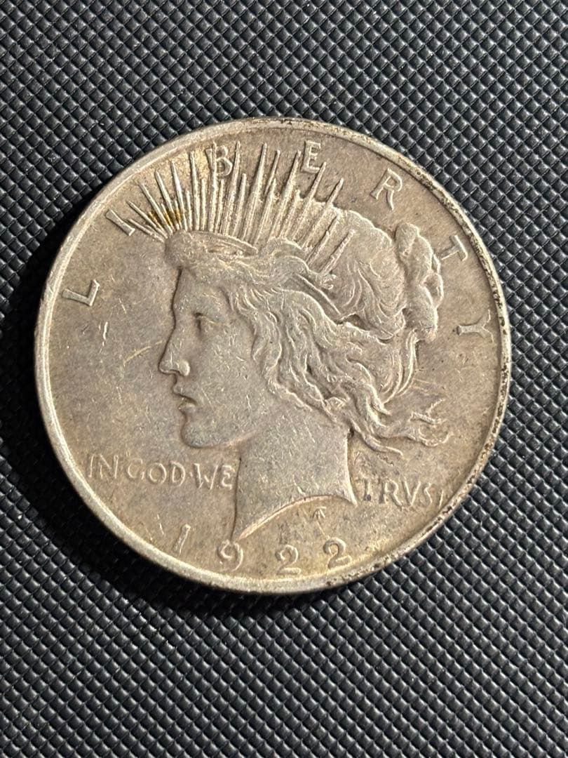1922年 リバティ 1ドル 銀貨　ピースダラー　品位90%