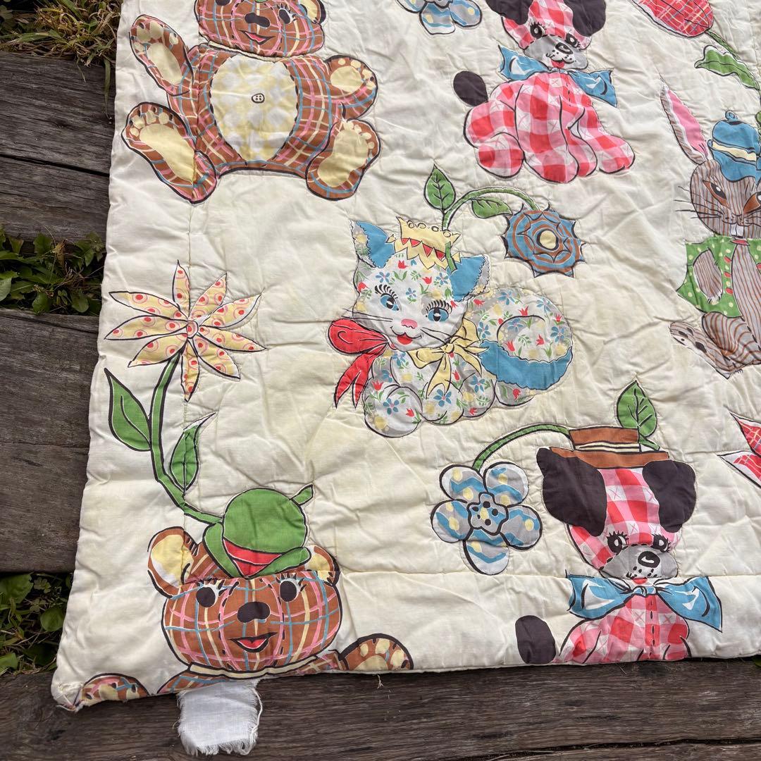 専用【1960s USA vintage】ベビーキルト ブランケット