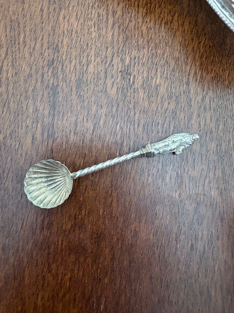 ヴィクトリア時代英国アンティーク・ノベルティ シルバープレート馬車型調味料セット