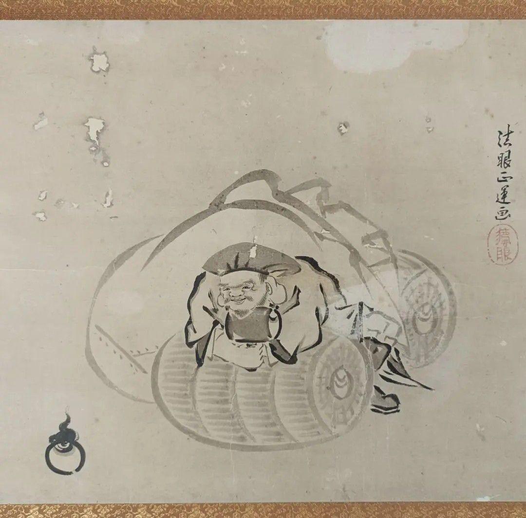 開運! 福の神 大黒神之図 金運 商売繁盛 五穀豊穣 掛軸 縁起物 絵 日本美術