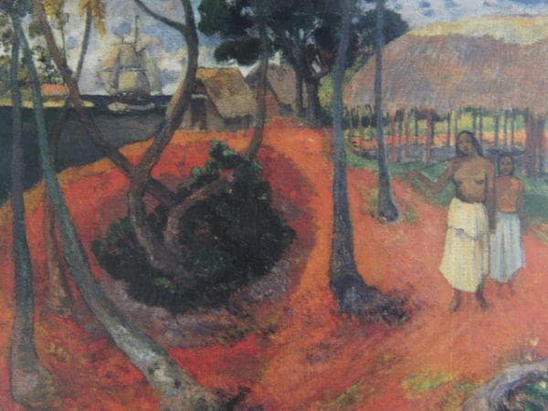 ポール・ゴーギャン、タヒチの牧歌、希少な画集より、状態良好、新品高級額、額装付