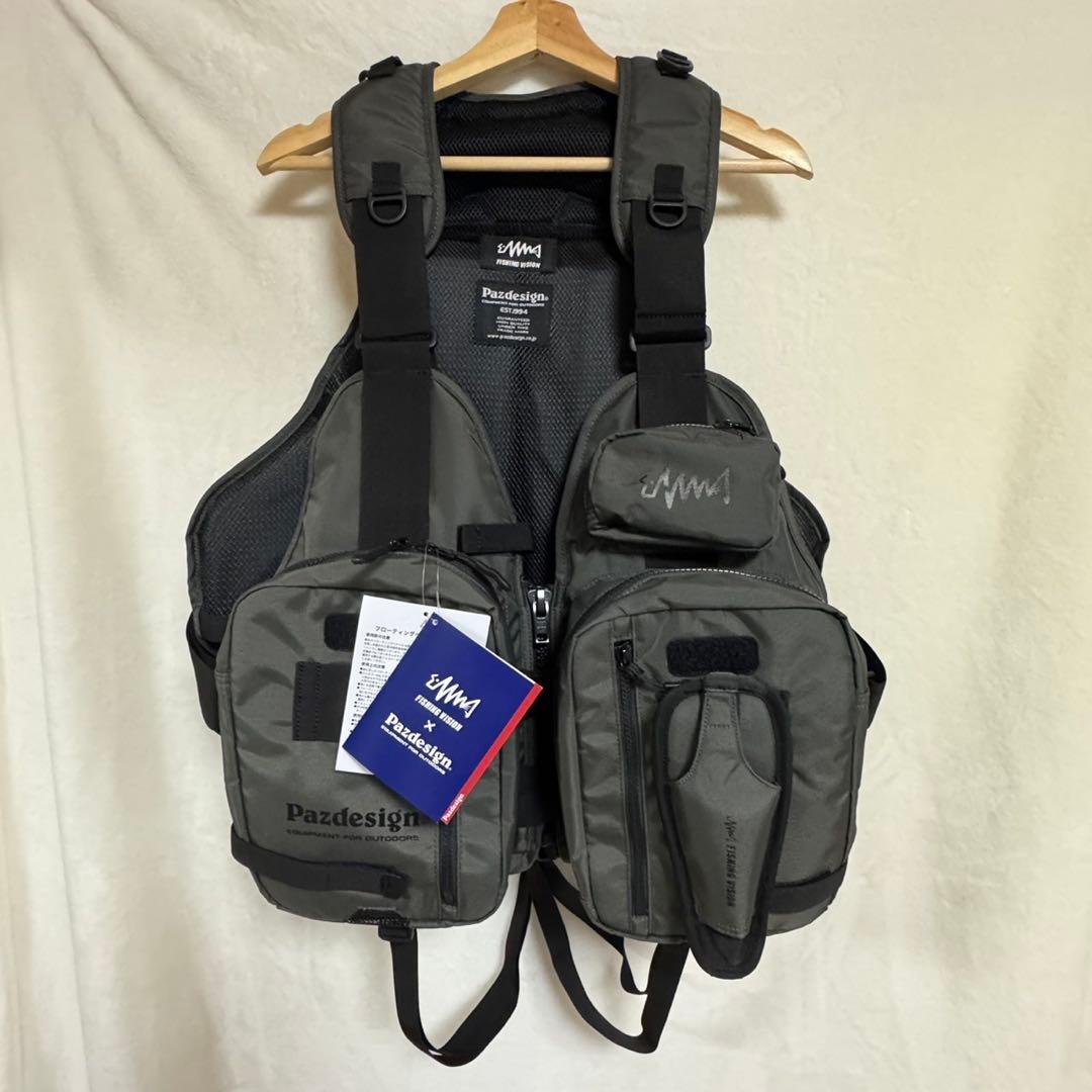 釣りビジョン×パズデザインフローティングベスト XV
