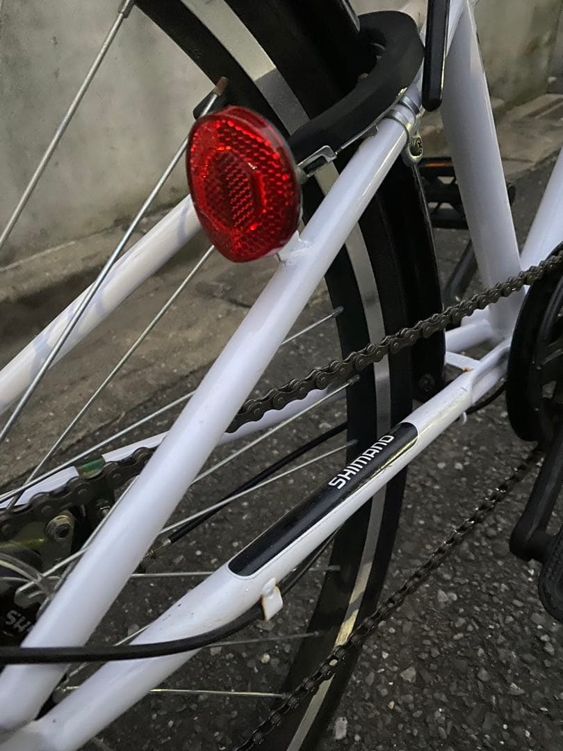 整備済 クロスバイク 自転車 子供 白 24インチ 美品 綺麗 ホワイト