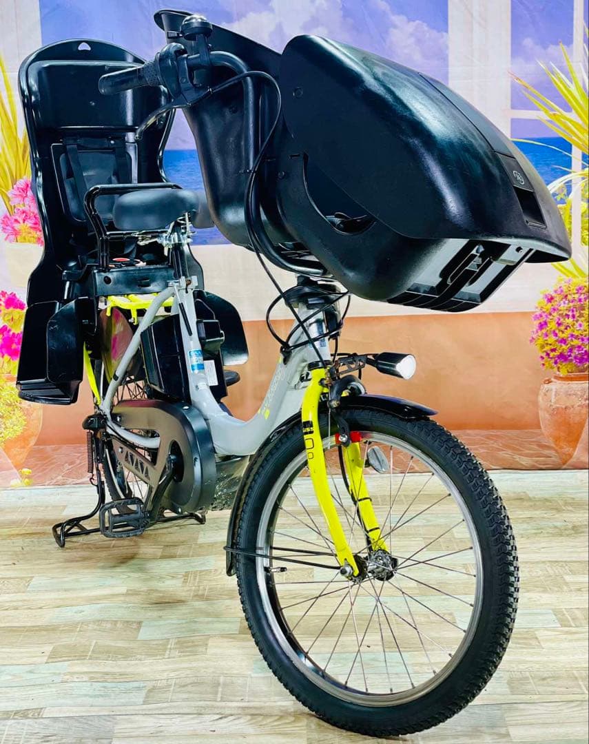 パスキス12AH⭐️激レアモデル！ヤマハ子供乗せ電動アシスト自転車Y3102