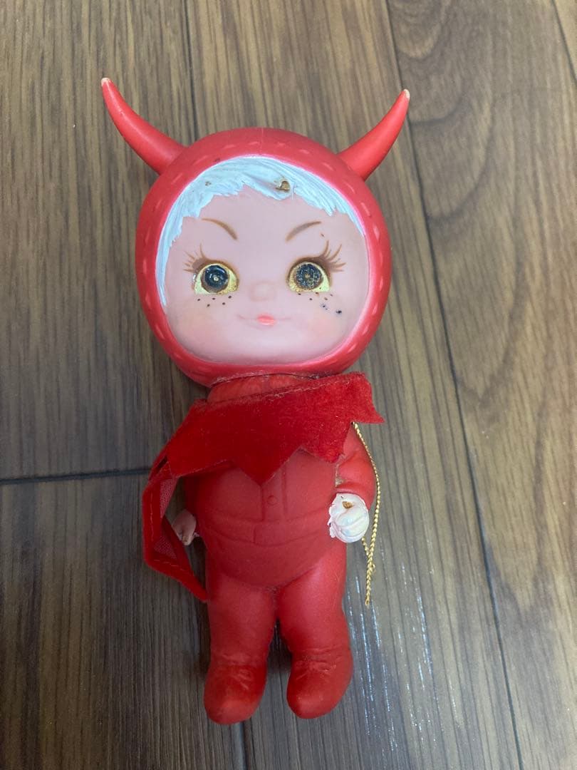 赤い悪魔の人形　kamar社　デビル　ソフビ　1970年代　ヴィンテージ