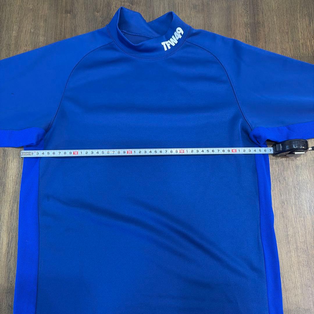 TFW49 青色 長袖ハイネックシャツ Mサイズ