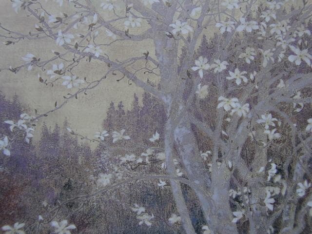 倉島重友、【春を聴く】、希少な額装用画集より、状態良好、新品額装付、日本人画家