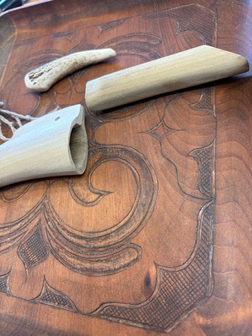 アイヌ　マキリ　制作体験キット　部材のみ。