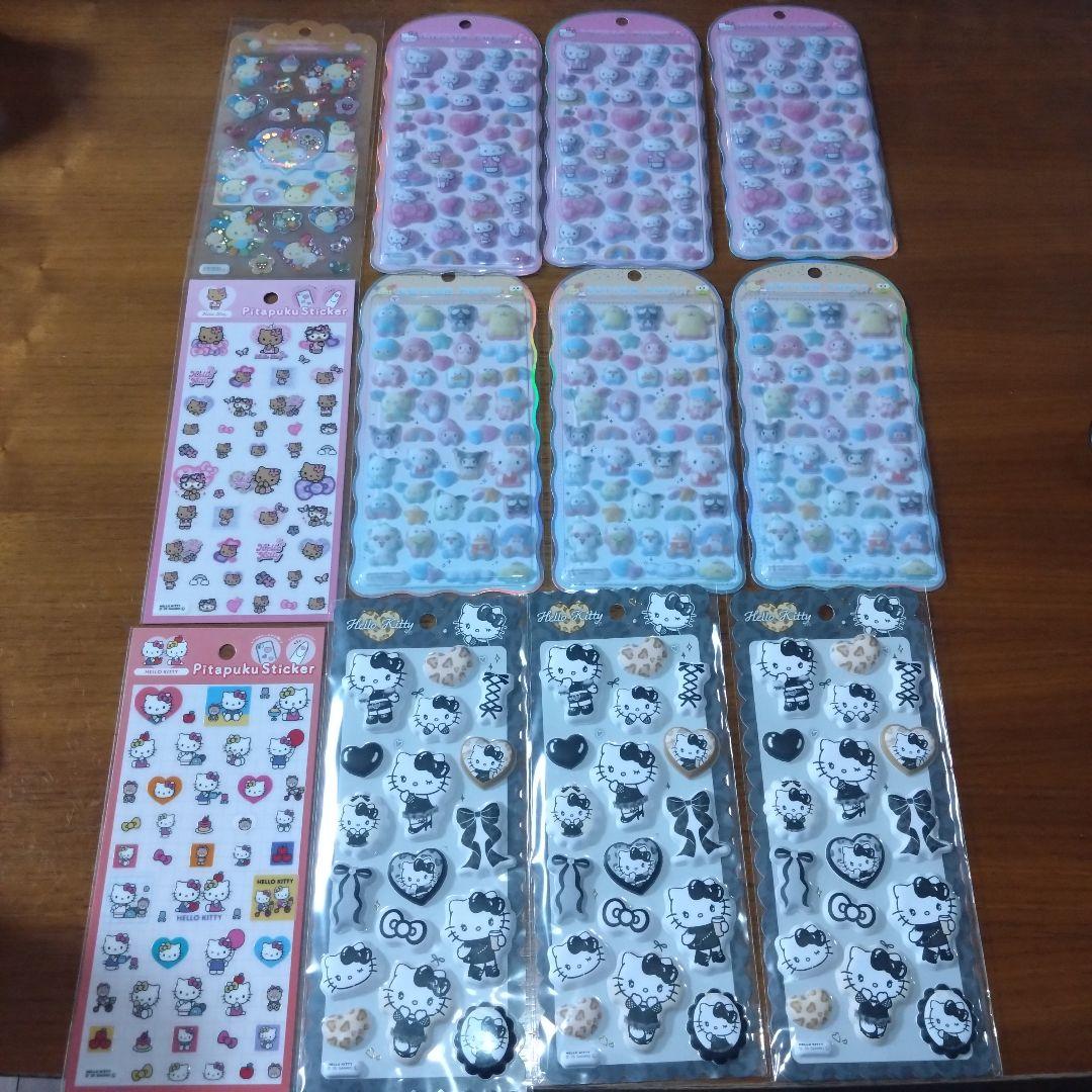 サンリオ ハローキティ・ウサハナ ぷっくりシール まとめ売り 未使用