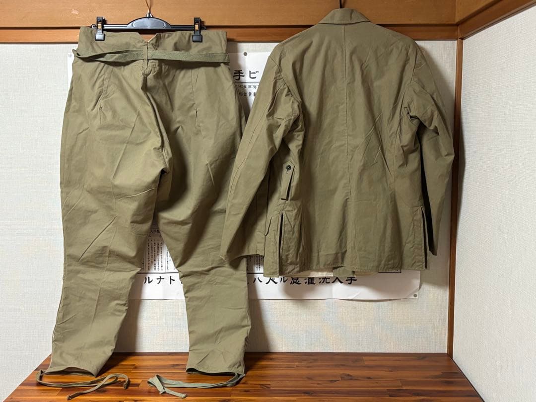 日本軍 陸軍 試製 軍衣袴 三號 昭和十三年製 大支検定 マッチング 未使用品