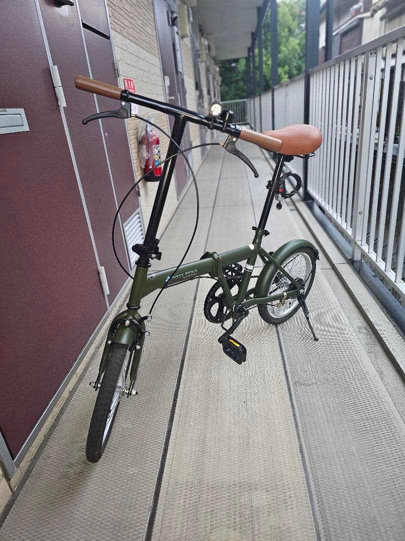 AIJYU 16インチ折りたたみ自転車 SK-16 黒 軽量 コンパクト